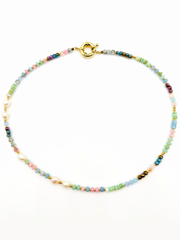 Seafoam Beaded Necklace