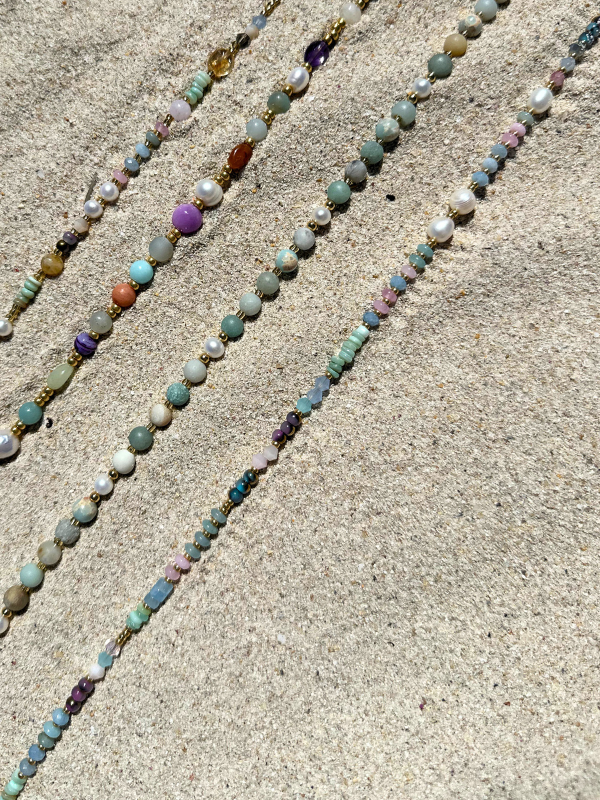 Seafoam Beaded Necklace