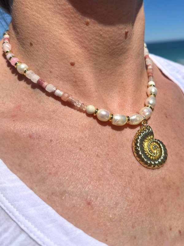 Shell Beach Beaded Necklace