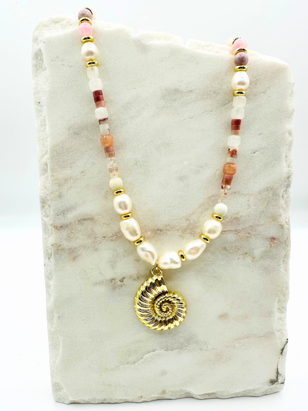 Shell Beach Beaded Necklace
