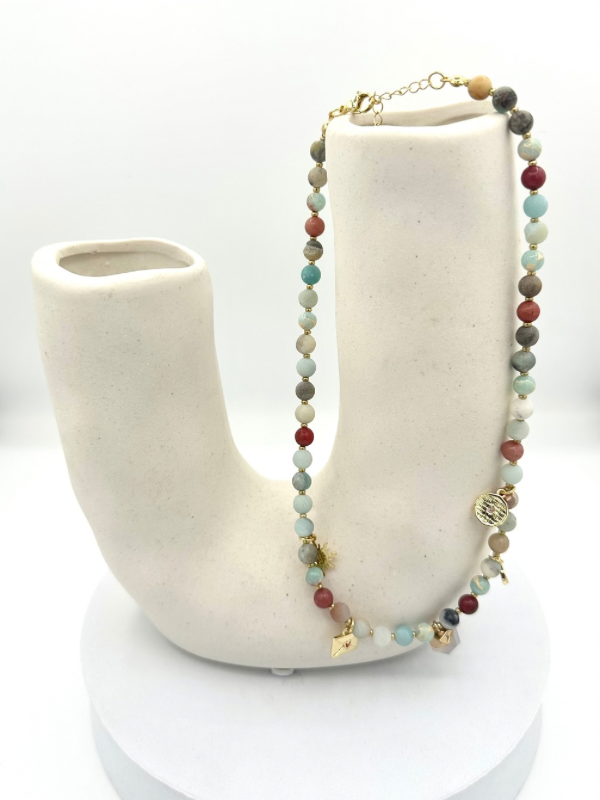 Custom Beaded Charm Necklace