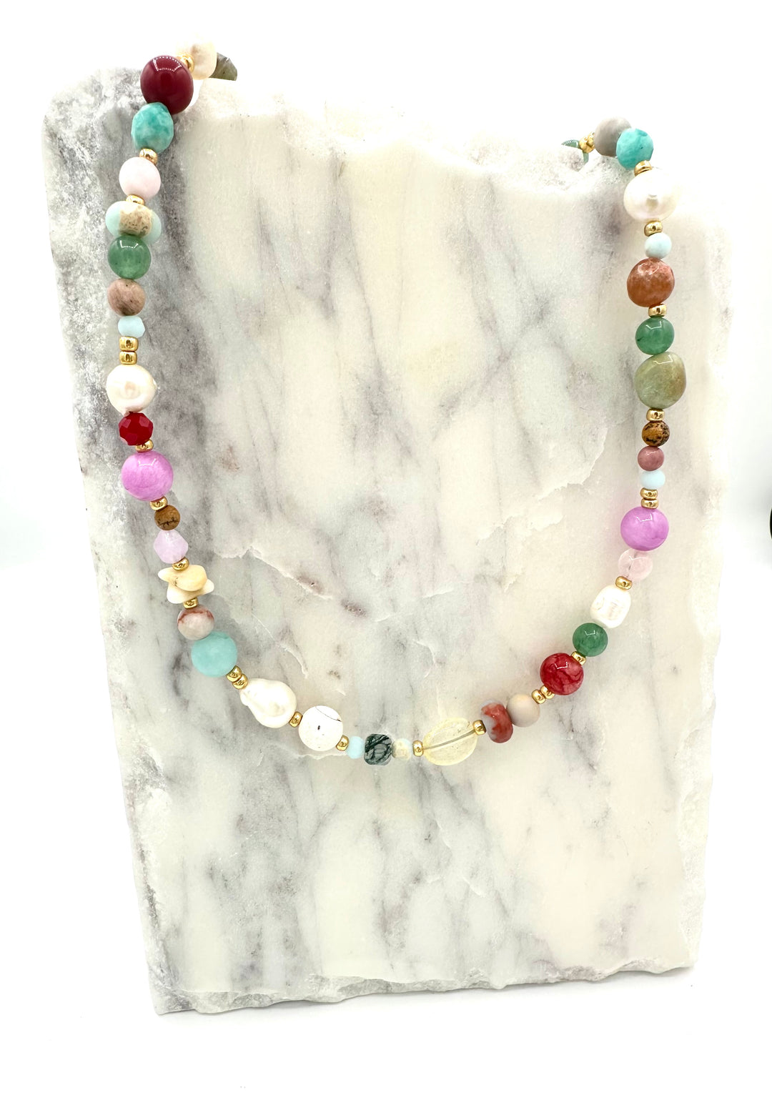 Greens Pool Beaded Necklace