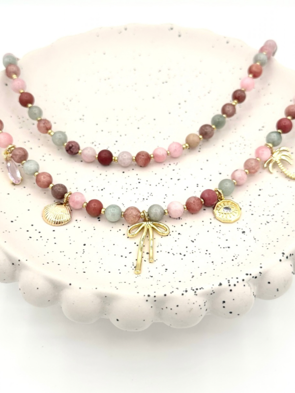 Custom Beaded Charm Necklace