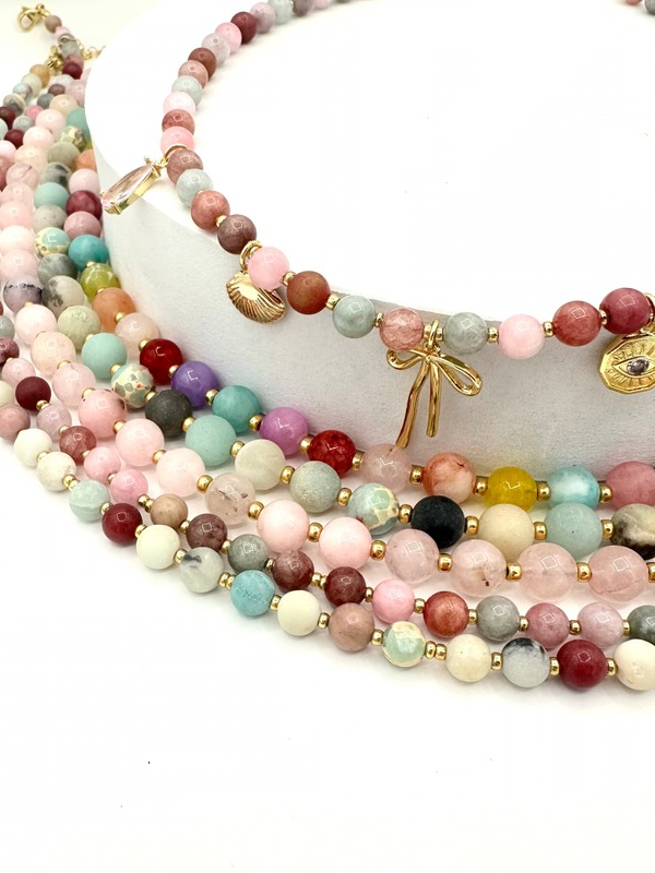 Custom Beaded Charm Necklace