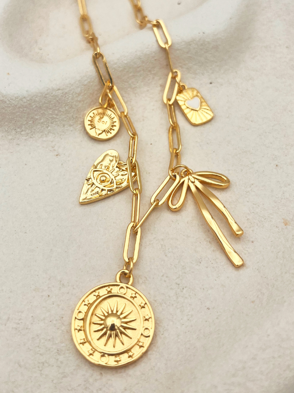 Sunsoaked Love Story Charm Charm Necklace