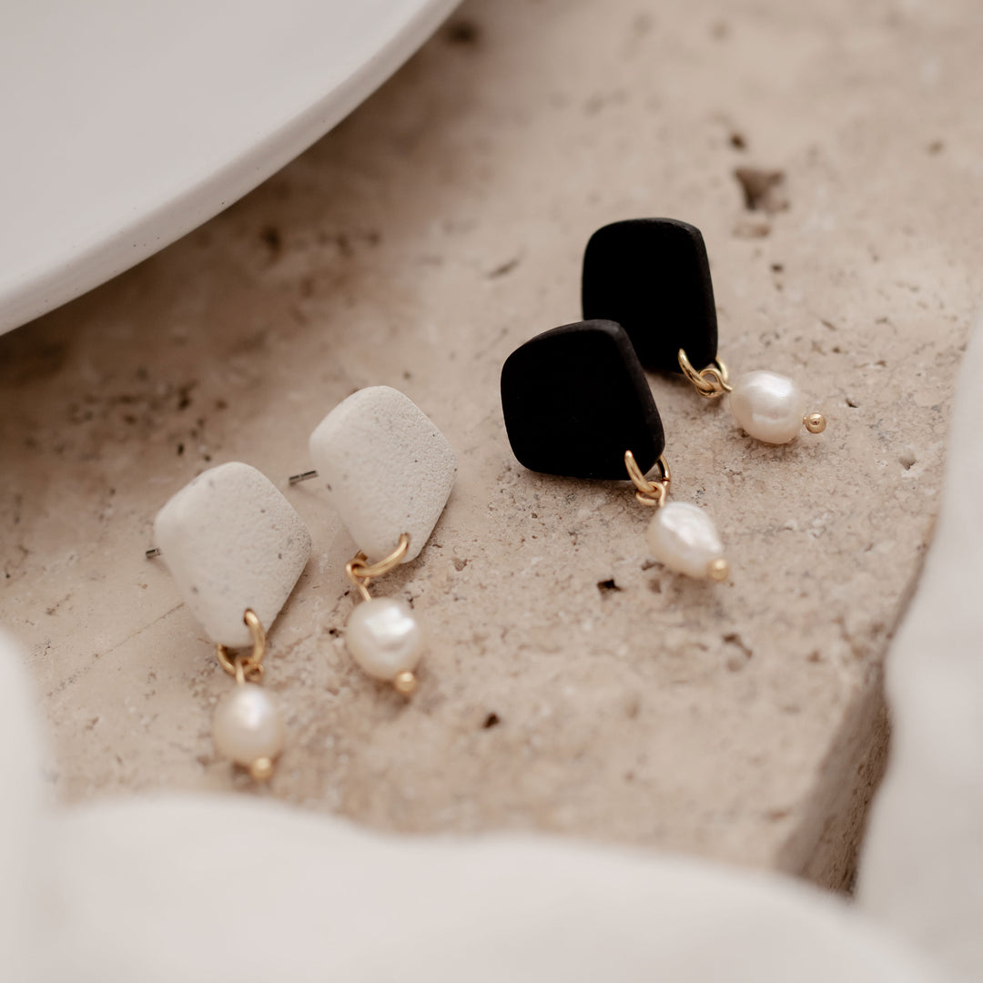 Dainty Pearl Dangles